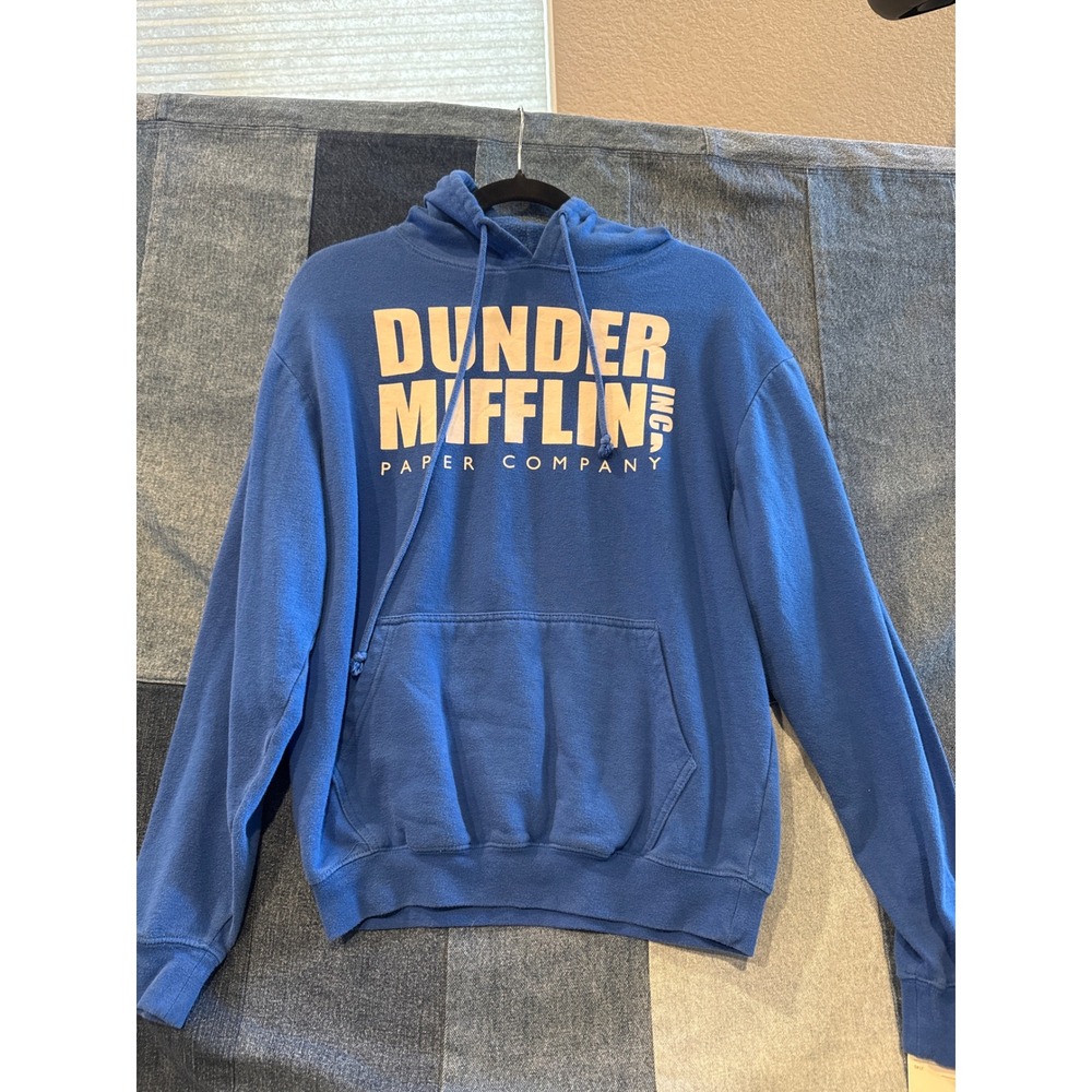 The Office Dunder Mifflin Paper Company Hoodie Blue Graphic Sweatshirt